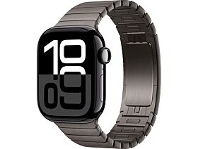 Apple Watch Series 10 GPS, 42mm Jet Black Aluminium Behuizing met Slate Link Armband